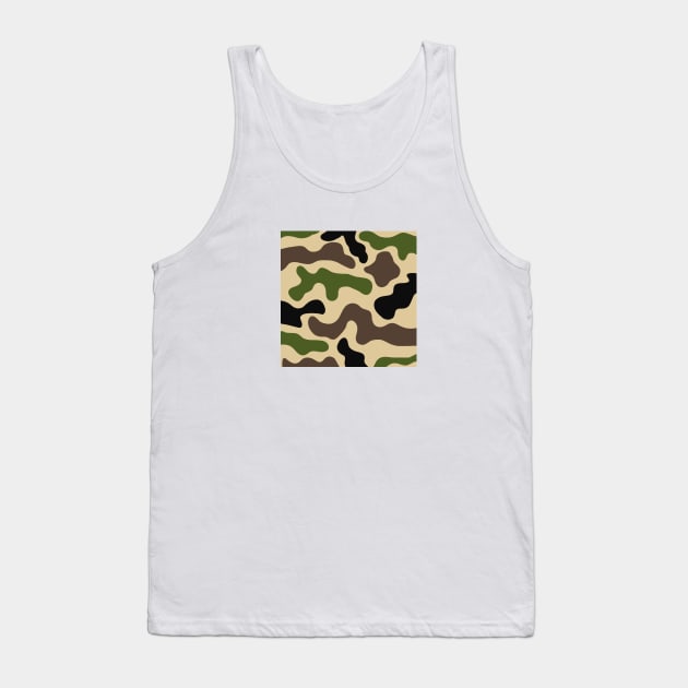 Camouflage, Camo, Camou, Military, Muster, Grafik Tank Top by tomsacrylicart